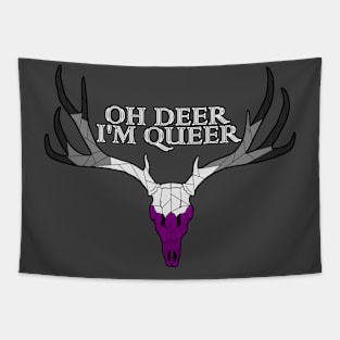 Oh deer I'm queer Asexual Tapestry