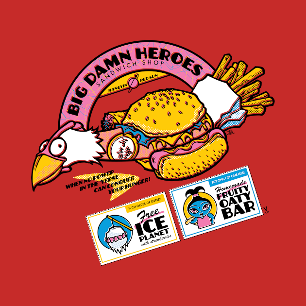 Big Damn Heroes Sandwich Shop by ShokXoneStudios