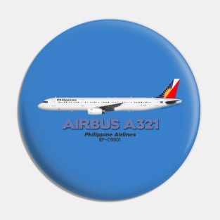 Airbus A321 - Philippine Airlines Pin