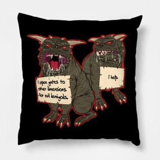 Demon Dog Shaming Pillow