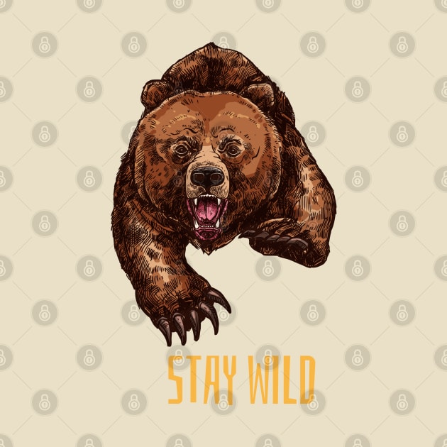 Stay wild-teddy bear by TheDesigNook