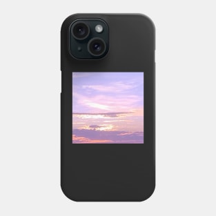 Cloudy pink sunset sky Phone Case