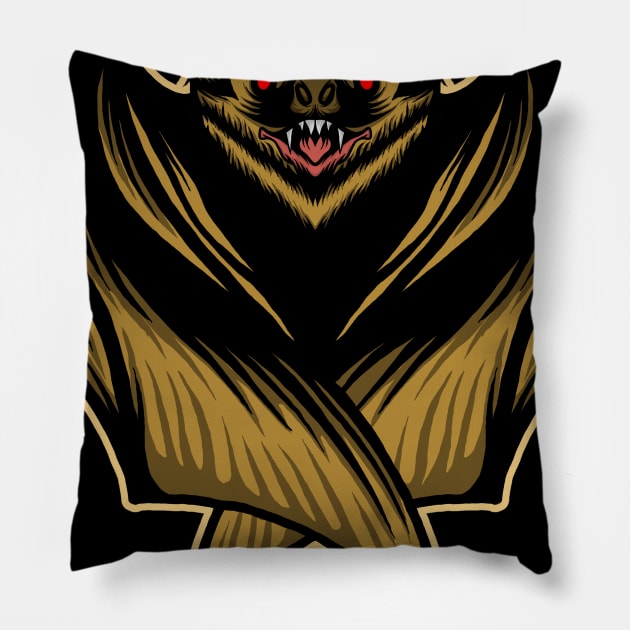 Bad bat Pillow by Tuye Project