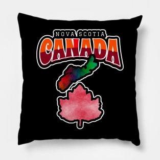 NOVA Scotia Canada Silhouette Pillow