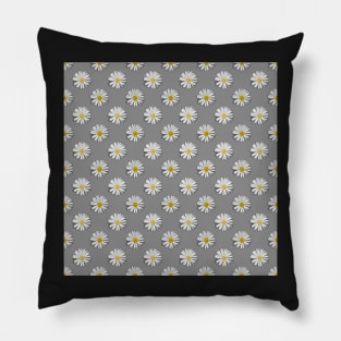 Repeat pattern of white flowers Pillow