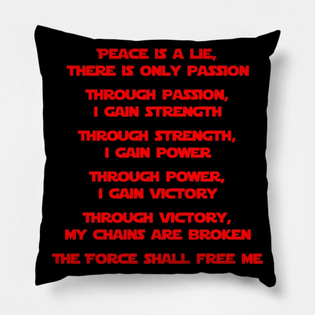 The Sith Code Pillow by ItNeedsMoreGays