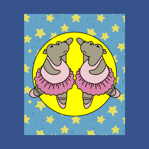 Dancing Ballerina Ballet Hippopotamus by flofin