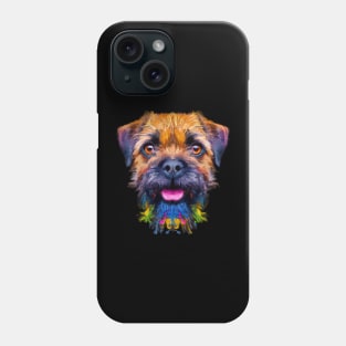 Adorable Border Terrier Dog Artwork Phone Case