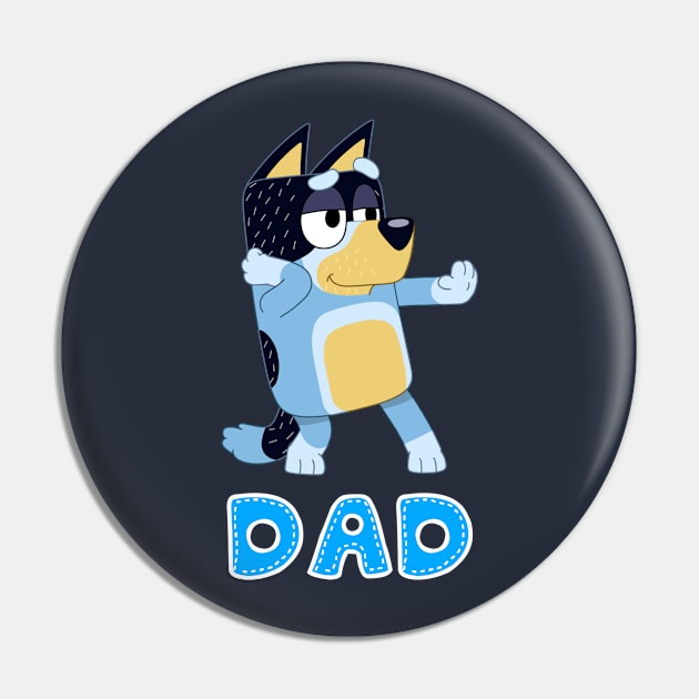 Best Dad Bluey Pin by Rainbowmart