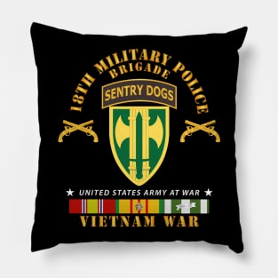 18th MP Brigade - Sentry Dogs Tab - Vietnam w VN SVC Pillow