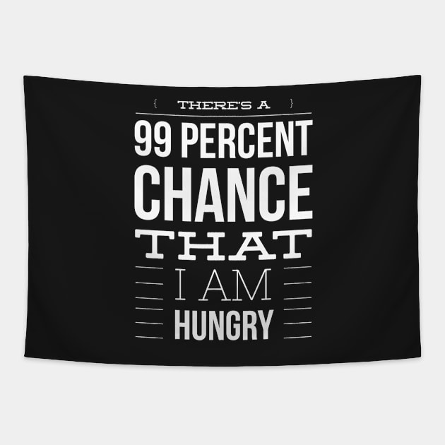 There is a 99 percent chance that I am hungry Tapestry by nobletory