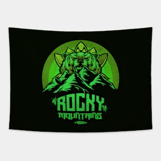 Green Rocky Mountains Tapestry