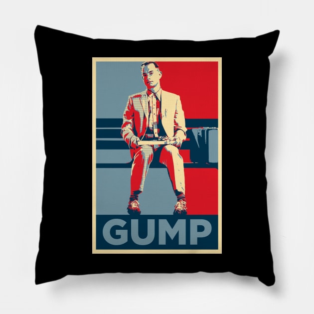 Gump Pillow by TEEVEETEES