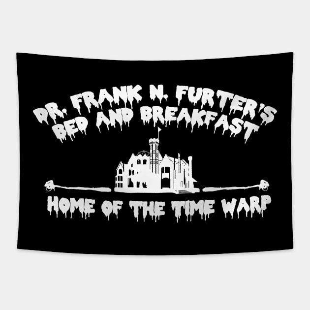 Rocky Horror Bed and Breakfast Tapestry by OffBookDesigns