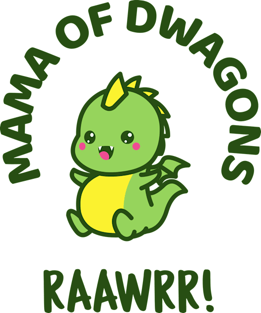 Mama of Dwagons Kids T-Shirt by Muzehack