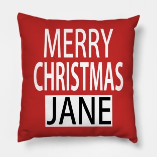 Merry Christmas Jane Pillow