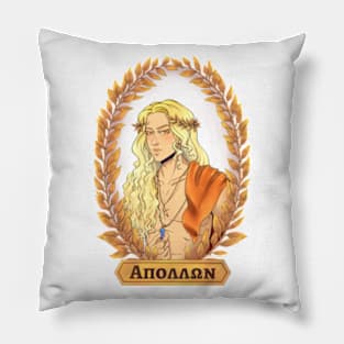 Apollon Olympian God Greek Mythology Απολλων Pillow