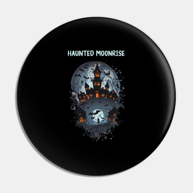 Haunted House in moonlight view Pin by Patterns-Hub