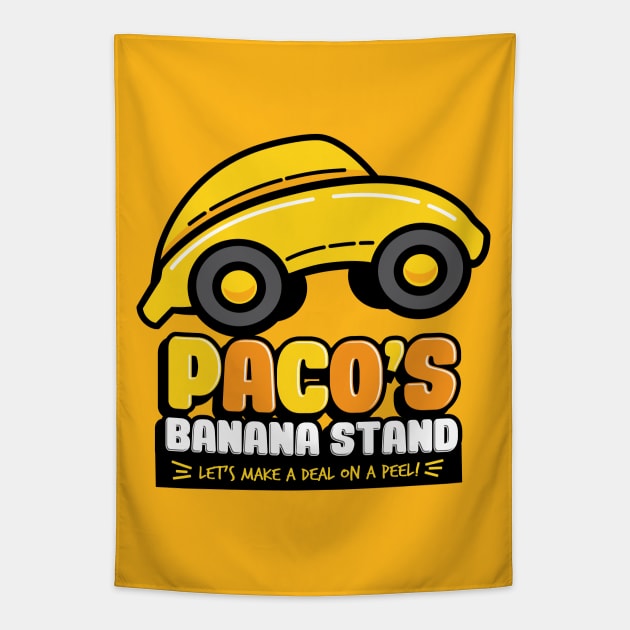 Paco's Banana Stand Tapestry by jepegdesign