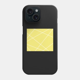 Abstract geometric pattern - gold and white. Phone Case