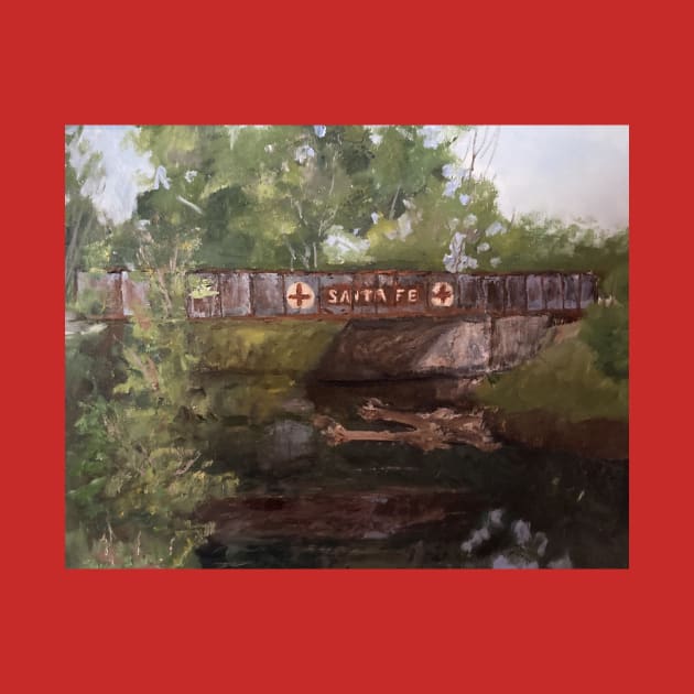 Old Bridge By The Lake Oil Painting by Gallery Digitals