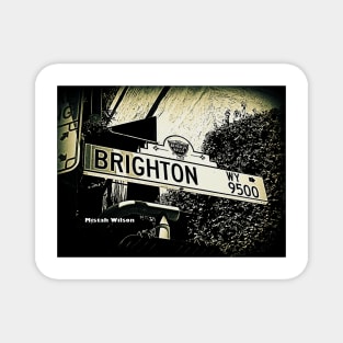 Brighton Way, Beverly Hills, California by Mistah Wilson Magnet