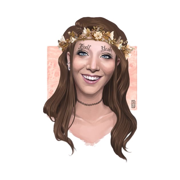 33-Year-Old Lady -- CAN I GET A HELL YEAH -- Jenna Marbles Portrait by SalemKittie