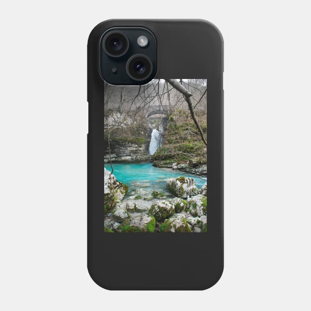 Waterfall on Kozjak River Phone Case by jojobob