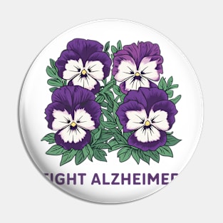 fight alzheimer Pin