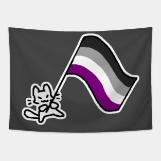 ace flag kitty Tapestry