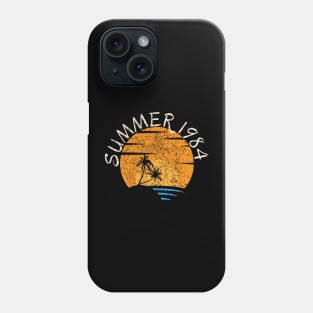 Summer 1984 Retro Sunset Design Phone Case