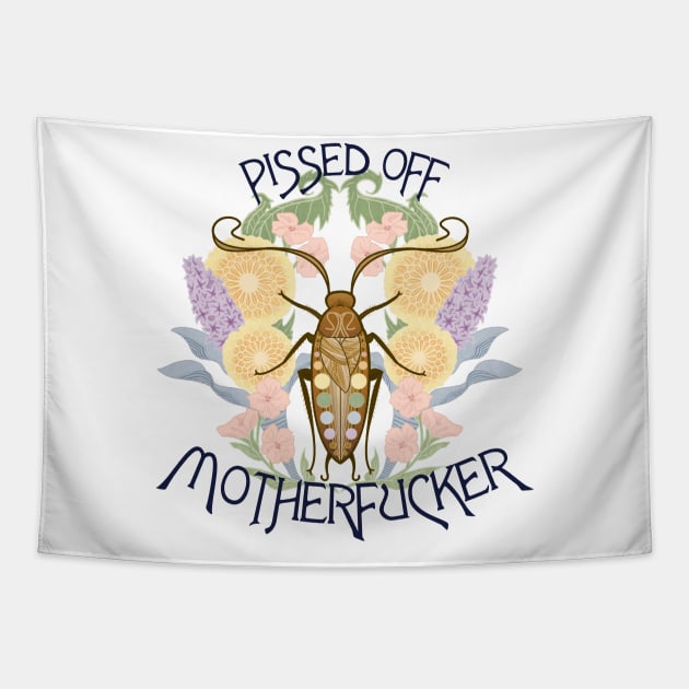 Pissed Off Cockroach Motherfucker Tapestry by ANTHONY OLIVEIRA