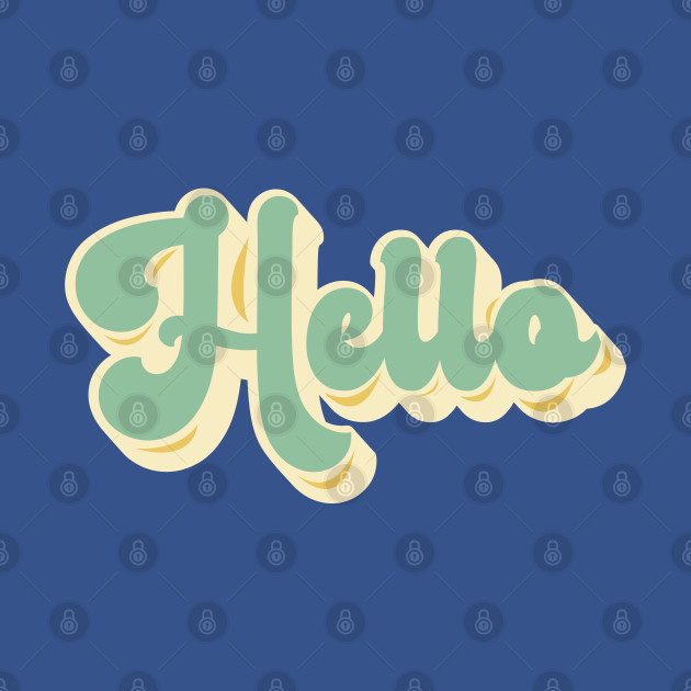 Discover Hello retro - Retro Vintage Aesthetic - T-Shirt