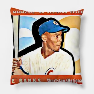 1960 Ernie Banks Mr. Cub Pillow