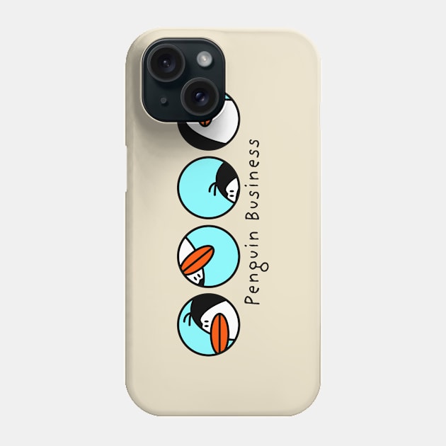 Penguin Business Phone Case by schlag.art