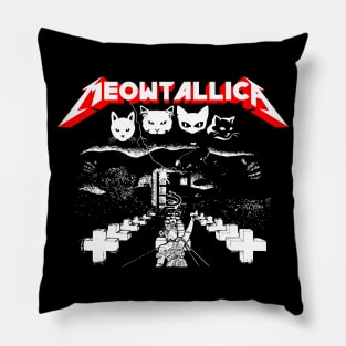 Meowtallica Pillow