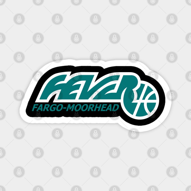 Defunct Fargo-Moorhead Fever CBA Basketball Magnet by LocalZonly