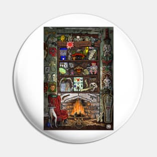 Creepy Cabinet of Curiosities Pin