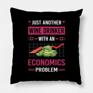 Wine Drinker Economics Economy Economist Pillow