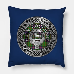 Clan Cochrane Crest & Tartan Knot Pillow