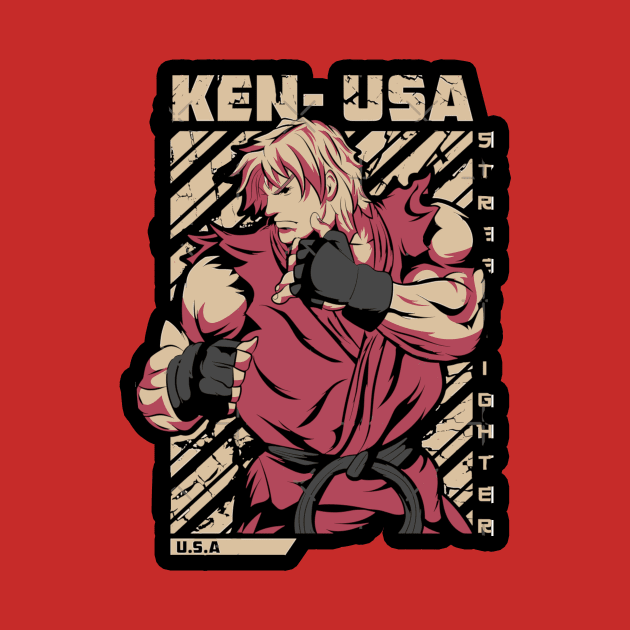 Ken USA Street Fighter fan art by SkloIlustrator