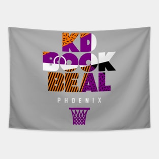 Phoenix Basketball Star Player Trio Alt Retro Tapestry