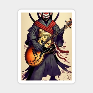 Mysterious creature playing the guitar Magnet