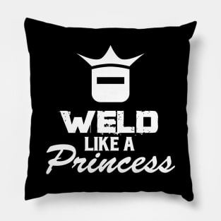 Weld like a Princess (light) Pillow