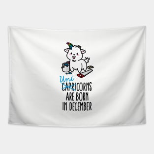 Capricorns are born in december unicorn Capricorn Tapestry