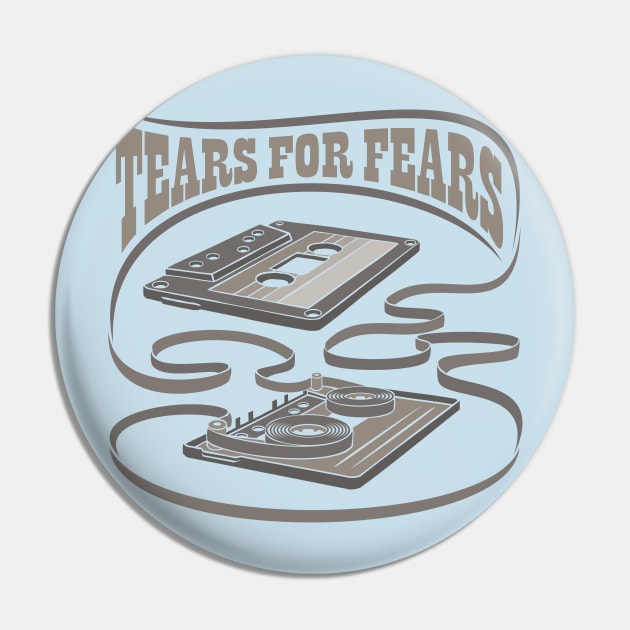 Tears for Fears Exposed Cassette Pin by Vector Empire