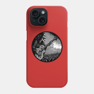 "Reaper Riffs: Unleash the Power of the Afterlife with our Electric Guitar-Strumming Grim Reaper Design! Dark meets Rock in this Edgy Artwork – Perfect for Those Who Crave Musical Macabre Phone Case