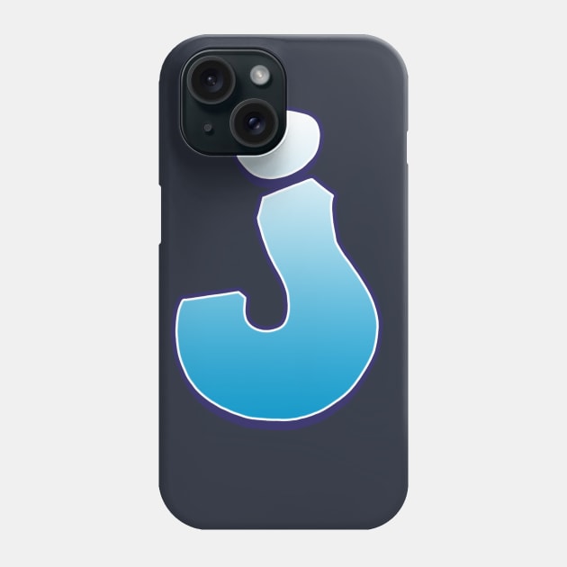 J - Blue Phone Case by Dmitri