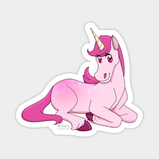 Uni Unicorn - Resting (Cherry) Magnet