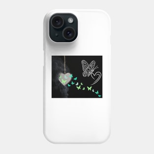 butterflies in my heart Phone Case